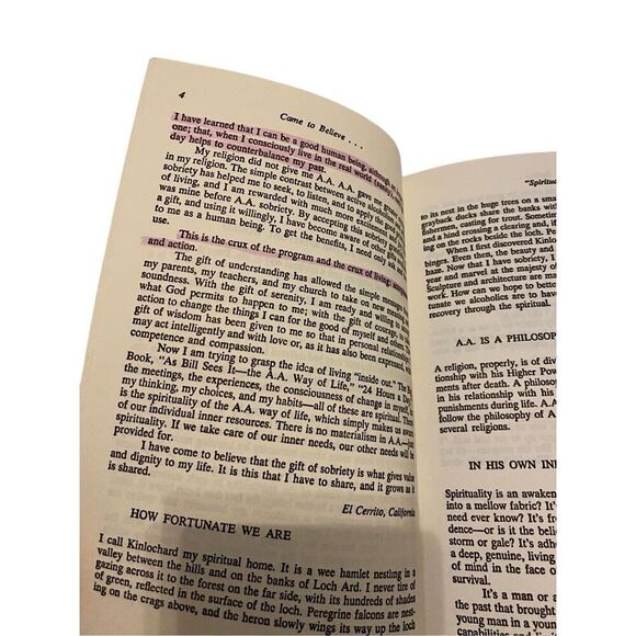 Lot Of 4 Vintage Paperback Books Living Sober Game To Believe Religion - Picture 5 of 11